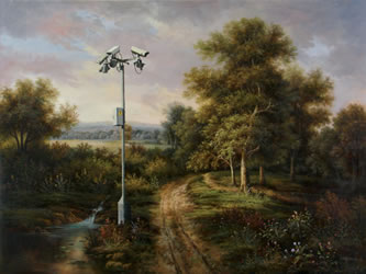 Banksy artwork: CCTV in the countryside