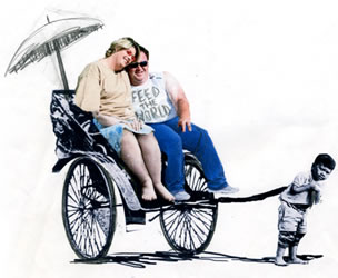 Banksy artwork: Feed The World