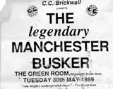 The Manchester Busker flier
