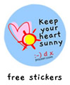 Sunny sticker