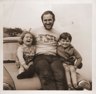 Darren, Dad, and Sister Tina