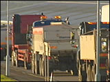 Lorrie drivers protest against fuel prices