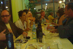 Dinner in the resturant at Umbertide