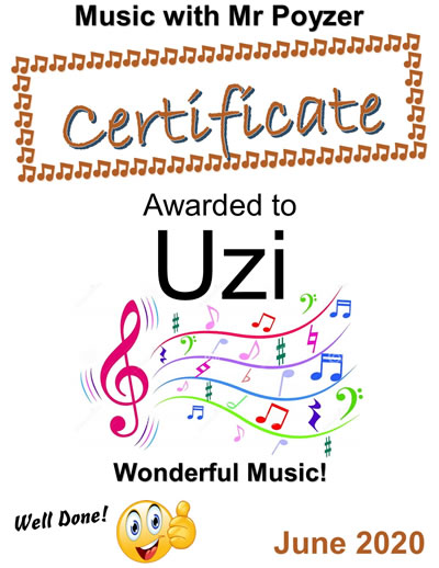 June 2020 certificate