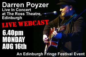 Darren Poyzer, live in Edinburgh poster